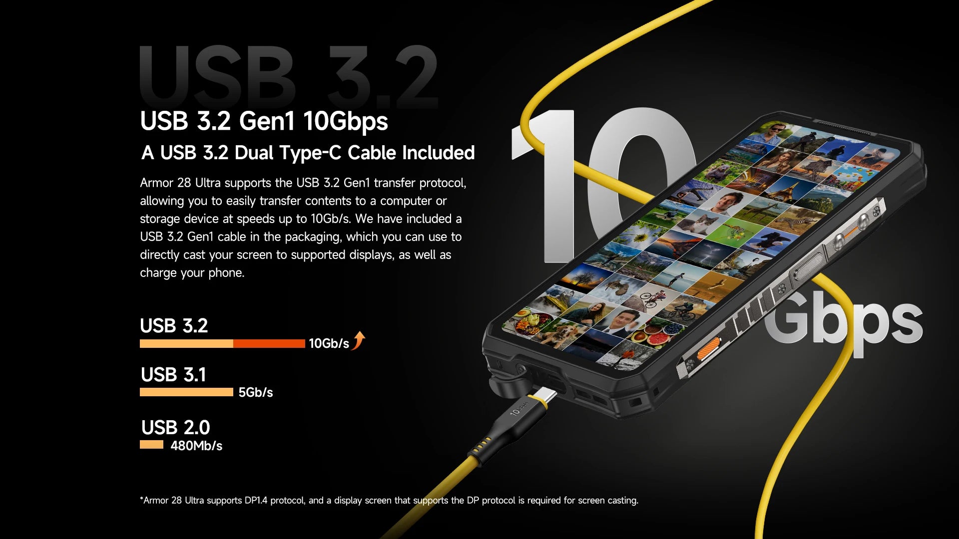 【World Premiere】Ulefone Armor 28 Ultra 5G AI Rugged Phone 1TB ROM+32GB RAM Android Smartphone AMOLED 6.67" 10600mAh Mobile phone