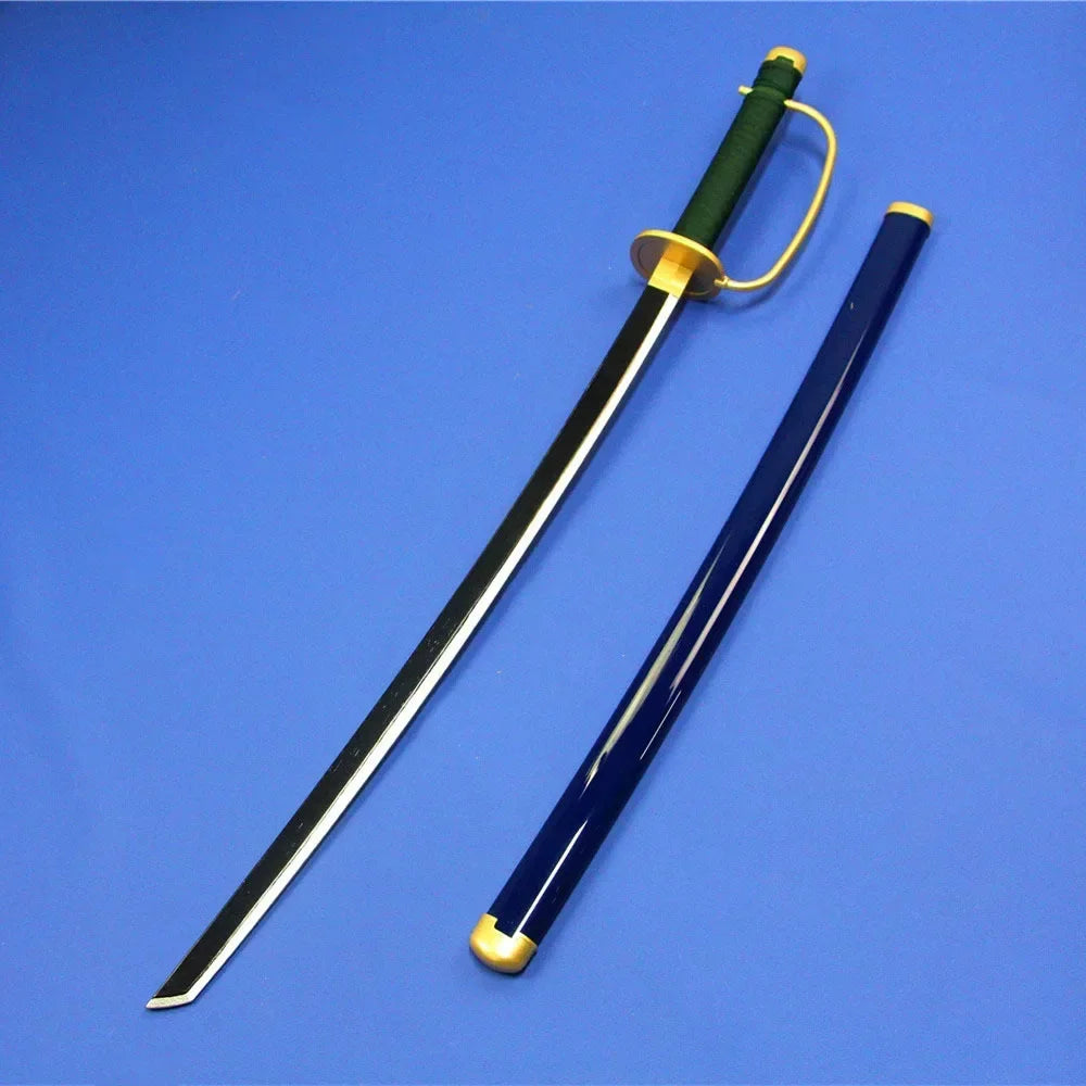 104cm Zoro Katana Sandai Kitetsu Sword Wooden Ninja Blade Anime Cosplay Prop Real Size Japanese Katana Samurai Sabre Kid Toy