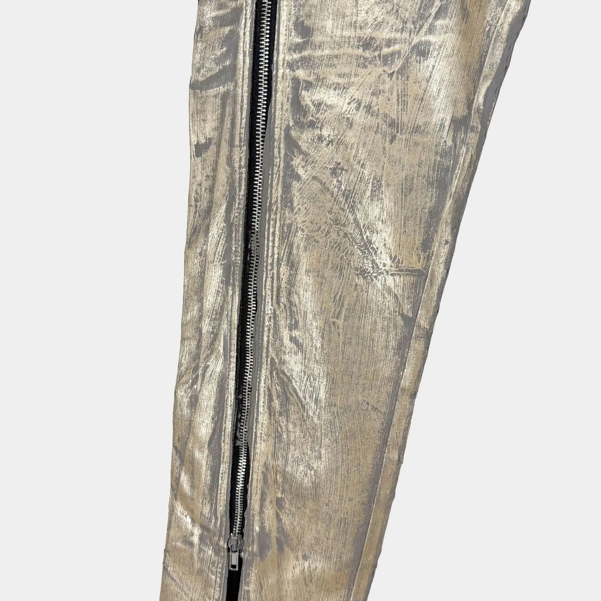 High Street RO Denim Pants Men's Hot Stamping Zipper Dark Style Street New Style Hot Stamping Bull Streetwear Jeans Pant