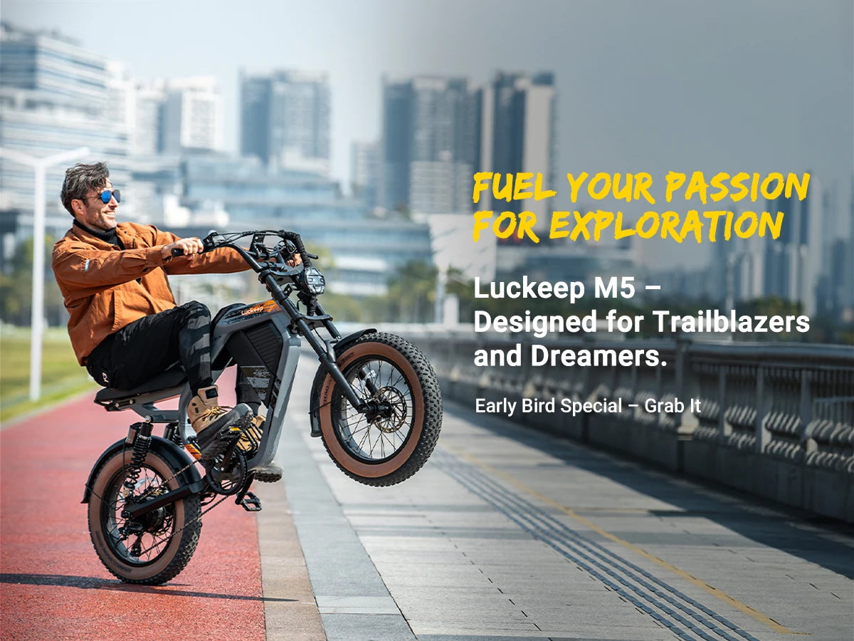 E-Bike 1500W Motor 52V20AH All-terrain Fully Suspended Off-road Motorcycle Electric Bike 20*4.0-inch Fat Tire  Electric Bicycle