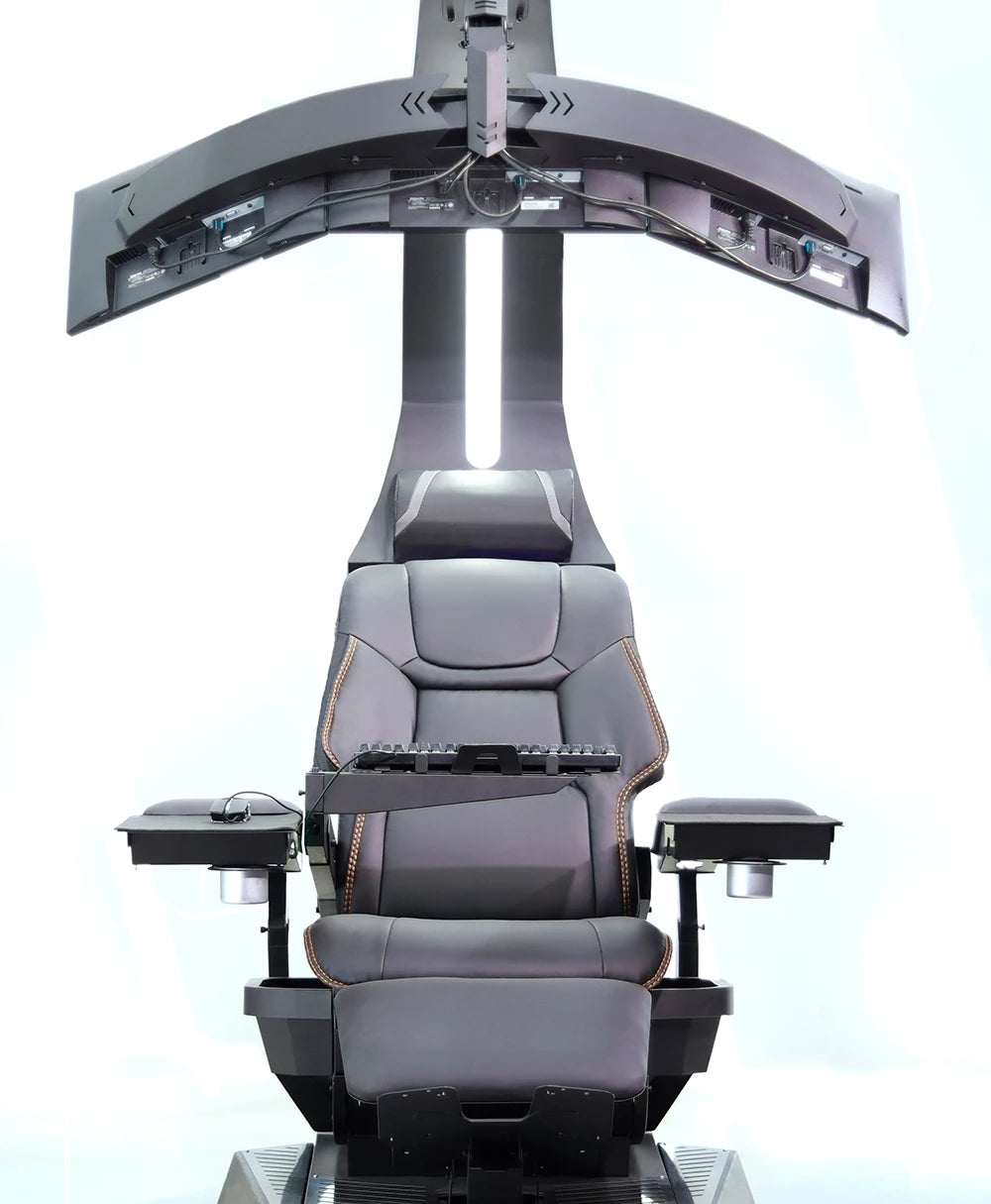 Hot Sale Silla Gamer Workstation zero Gravity Recliner RGB LED Light Speaker predator Scorpion Cockpit Gaming Chair