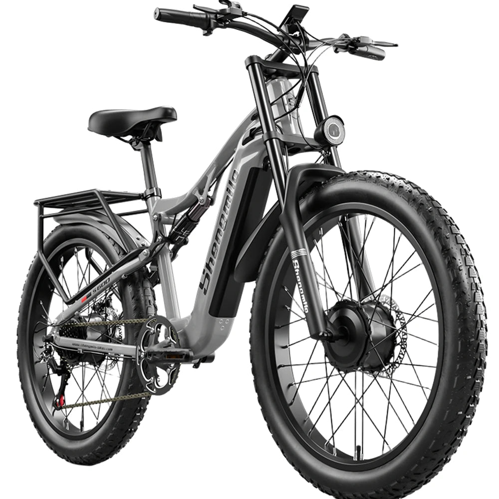 26" Electric Motorcycles fat tire E Bike For Adults,2000W Peak Motor Ebike 31Mph 50Miles 17.5AH Adults Electric Mountain Bicycle