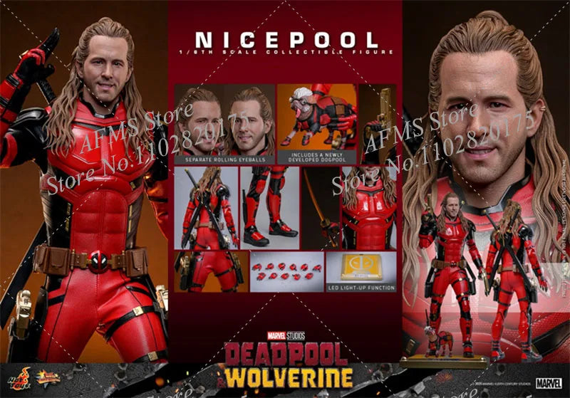 HOTTOYS MMS788 1/6 Scale Collectible Figure Ryan Reynolds Deadpool & Wolverine 12Inch Men Soldier Action Figure Body Toys