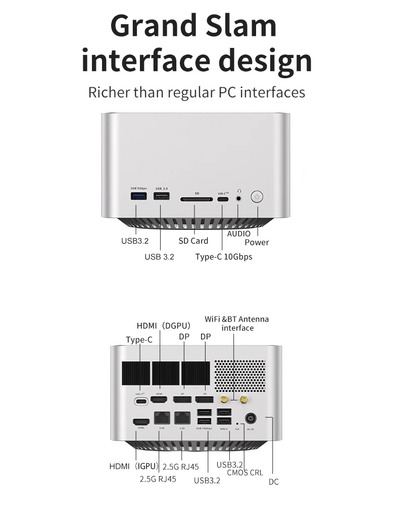 FEVM FA65G GAMING MINI PC Ryzen7 9800X3D RTX4090M 16GB GDDR6 SSD New Windows 11 Desktop Computer