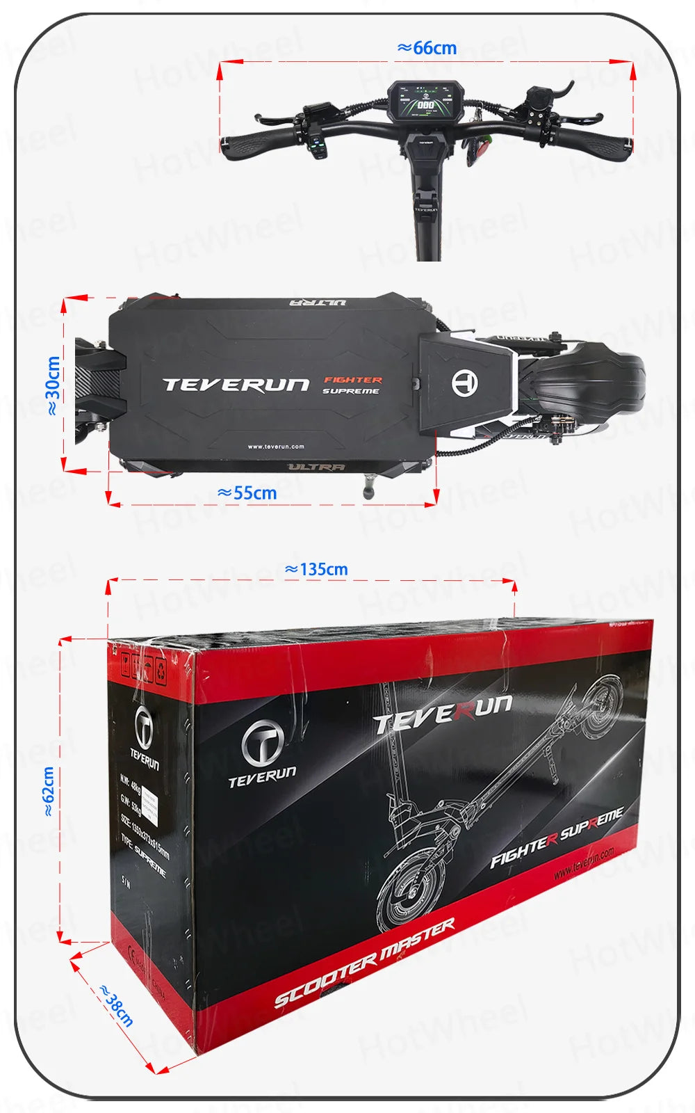 TEVERUN For Supreme Ultra V4 4000W 2000W*2 Dual Motor 72V 60Ah Battery 11inch Tire 4inch Display PKE Four-Piston Brake System