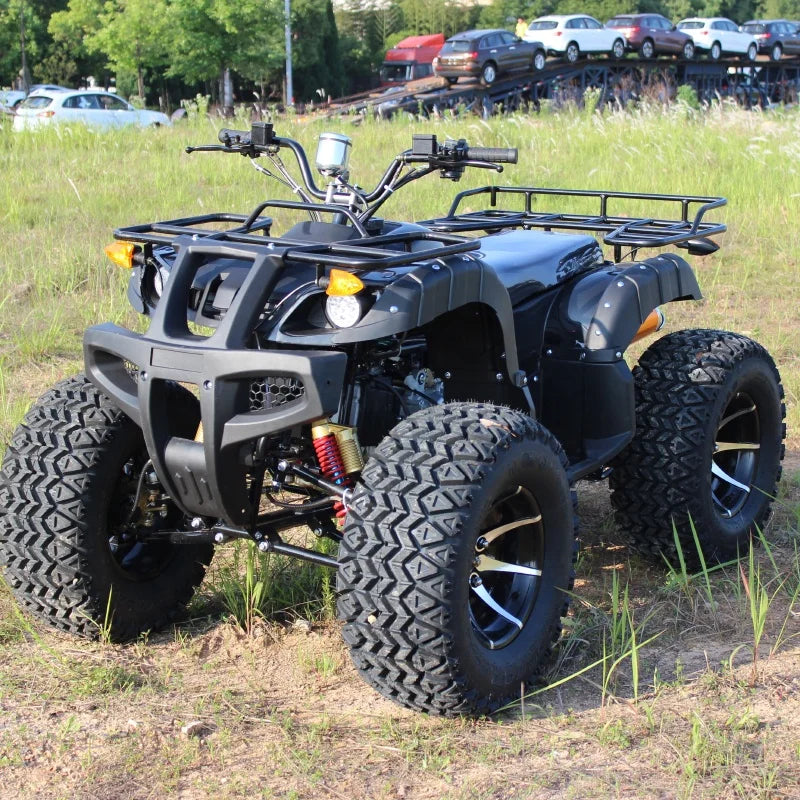 For200cc Chinese Sports Quad Bike ATV 4x4 Automatic UTV Oil Cooled CVT Big Bull 10 Inch Alloy Rims Adult Buggy Chain Drive 4-Str