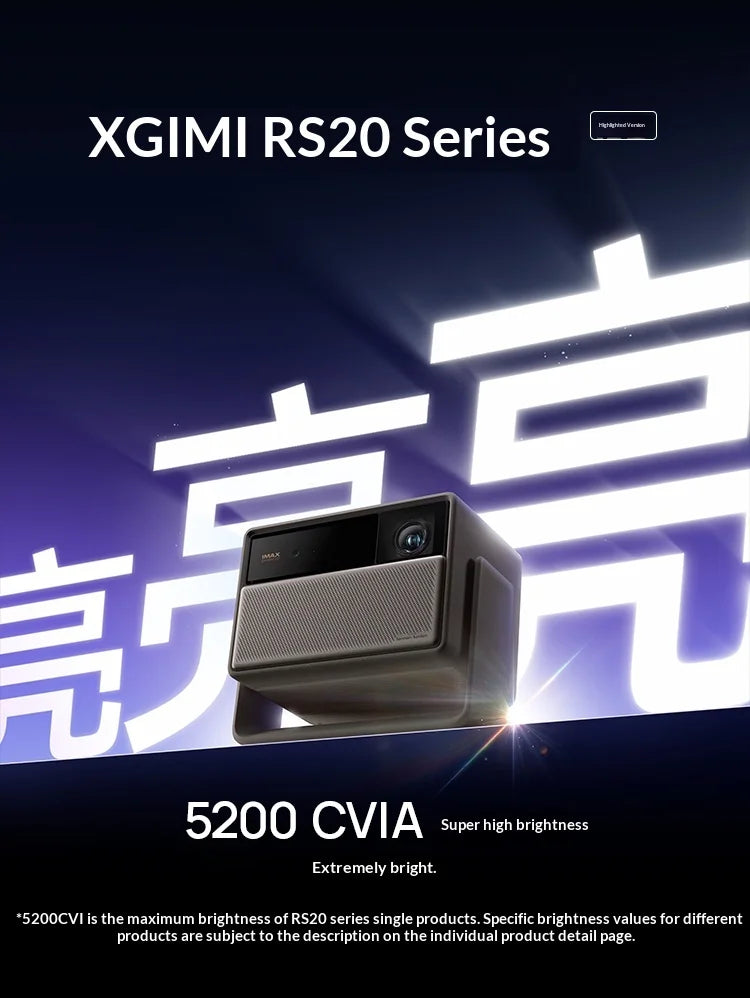 XGIMI RS 20 Projector Triple Laser 3200 ISO Dolby HDR10 IMAX 20000：1 Contrast Projectors Intelligent Obstacle Avoidance