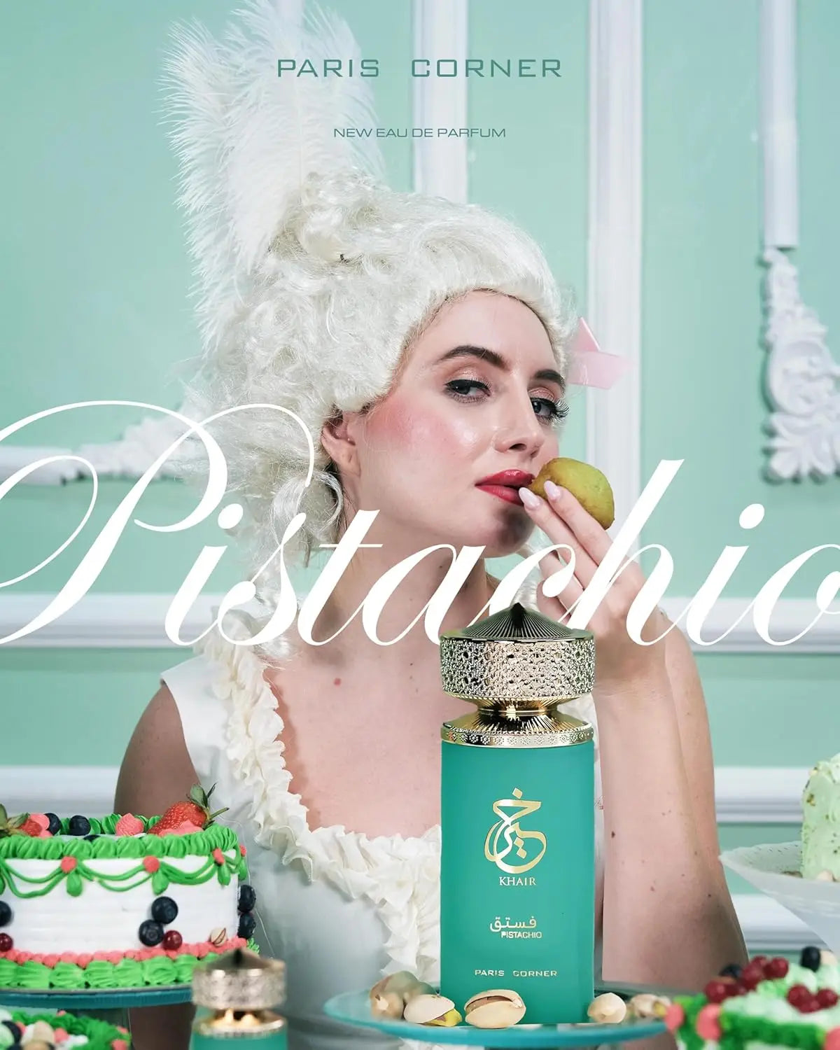 Paris Corner Pistachio Khair Unisex Perfume 3.4 Fl Oz Edp for Men and Women Long Lasting Fragrance Natural Perfume Cologne