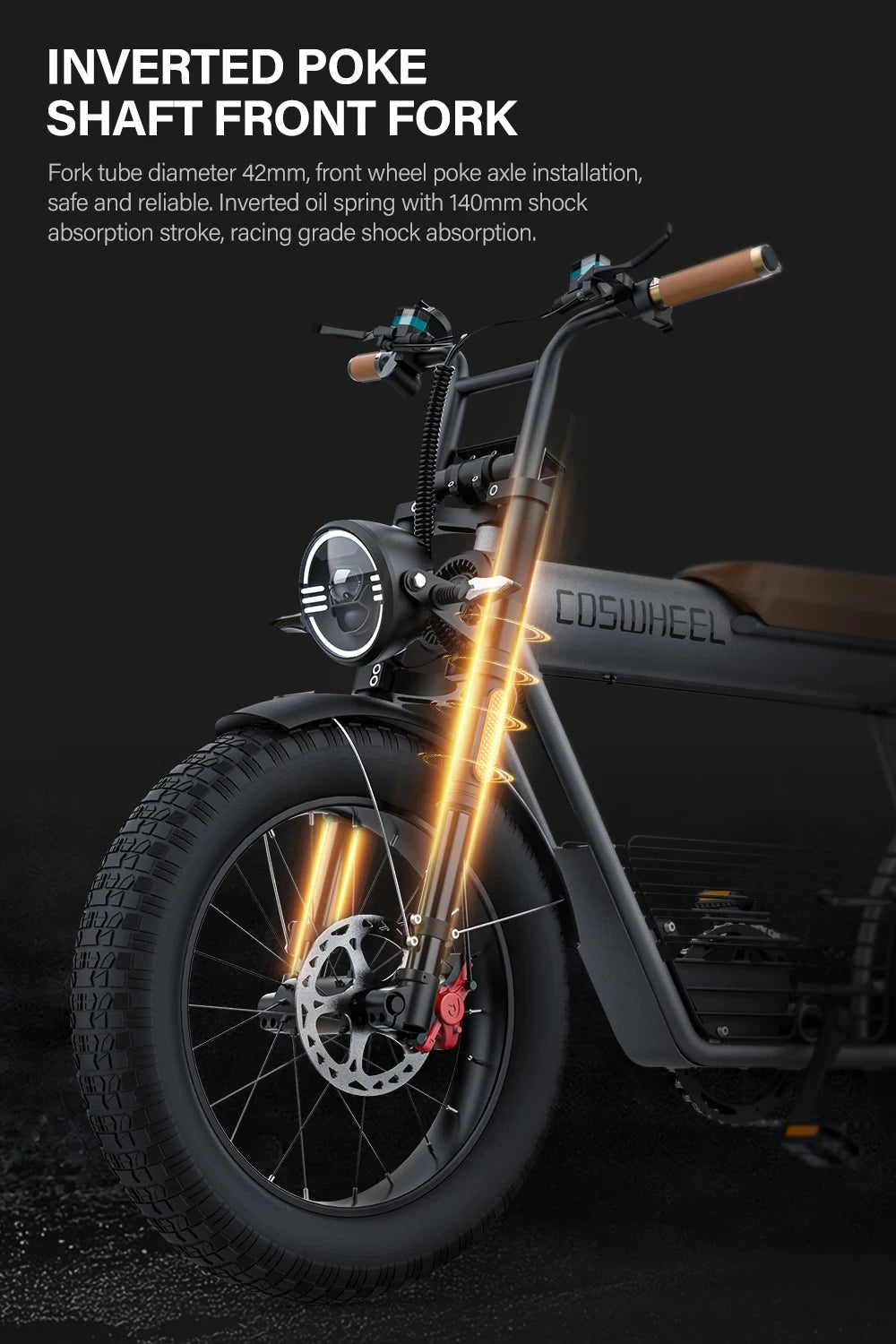 Motor Electric Bicycle 48V 25AH Battery Max Speed 55 MPH Electric Bike E-Bike Electric Motorcycle