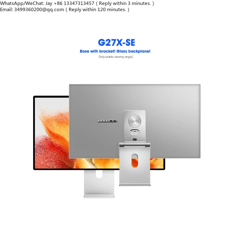 Kuycon Grey G27X-se 5120*2880 5k 60hz Led Transparent Film Screen Monitor 27 Inch Led HD Display Panel LCD Monitors