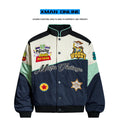 Xman Trendy Brand Cartoon Anime Embroidered Cotton Jacket Loose Fit Small Size Women's Student Autumn Winter Outerwear