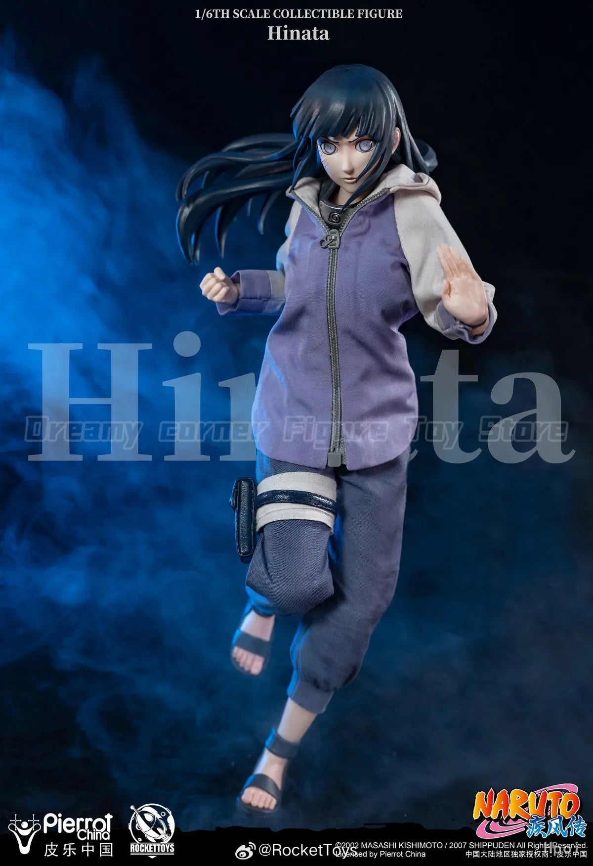 【In Stock】RocketToys ROC-006 NARUTO Shippuden Hyuuga Hinata 1/6 Action Figure