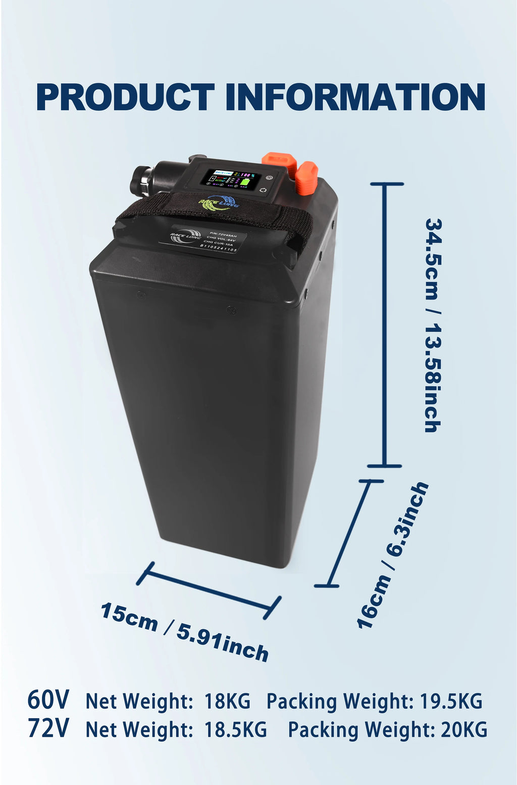 For Surron Battery 60V72V Light Bee X 60V72V Rebulit Battery Large Capacity Direct Replacement Dirtbike SURRON Motorcycles Part