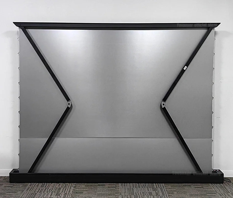 72-120 Inch Motorized Fresnel ALR Floor Rising Projector Screen Ambient Light Rejecting for Normal Throw Projector 3D 8K Image