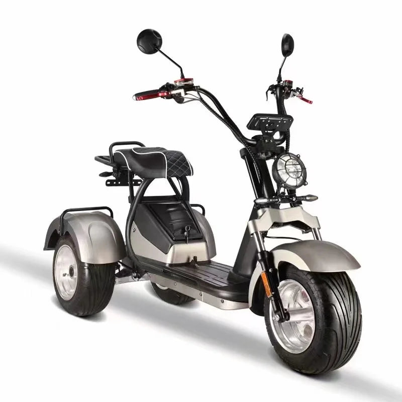 D185 Clark is hot selling Modern Style Fat Tire 60v Golf  Adult 3 Wheel Electric  Tricycle Citycoco with Pedals