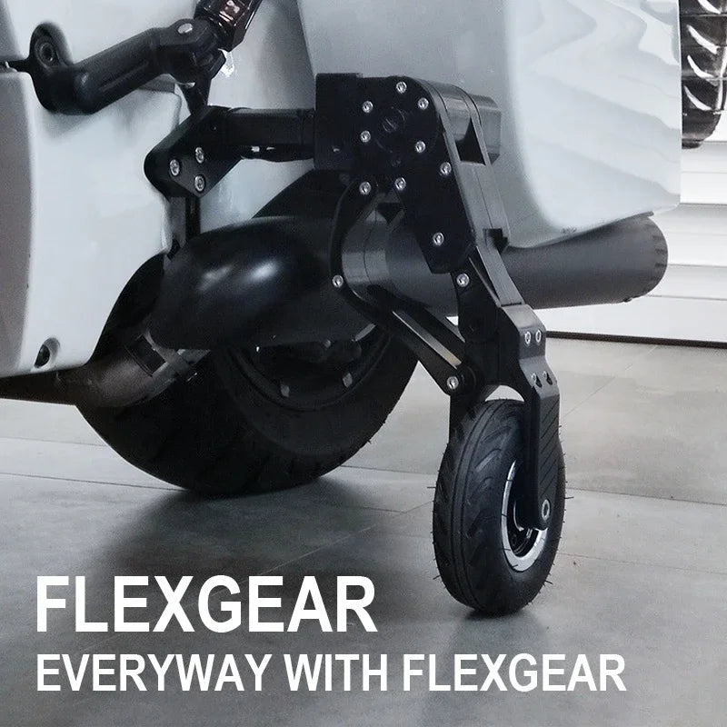 Chrome Landing Gear Powerful Anti-Fall Wheels for Latest Heavy Motorcycle Parking Safety Assist
