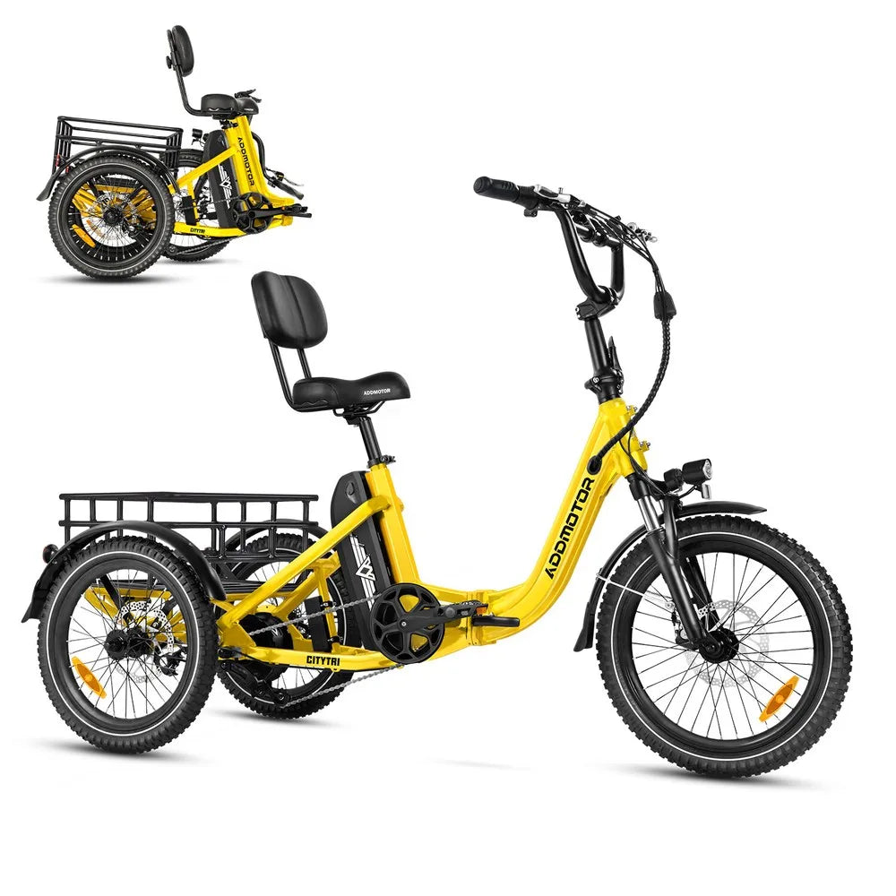 -310 Folding 3Wheel E-bike Electric Trike 750W 20Ah 90MI Adult