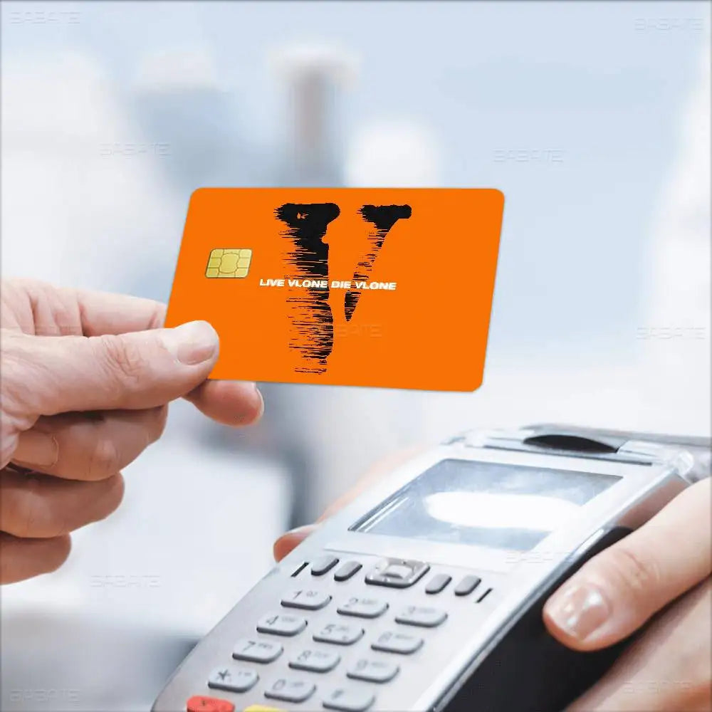 Fashion Trend VLONE Anime Cartoon Sticker Film Skin For Credit Card Debit Bank Bus Card