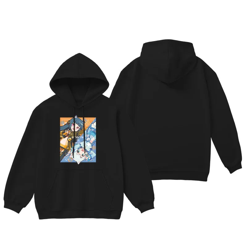 Maimai Dance Cute Unisex Sweatshirt Game Themed Clothing Autumn Winter Standard Fit Printed Casual Shirt for Boys And Girls