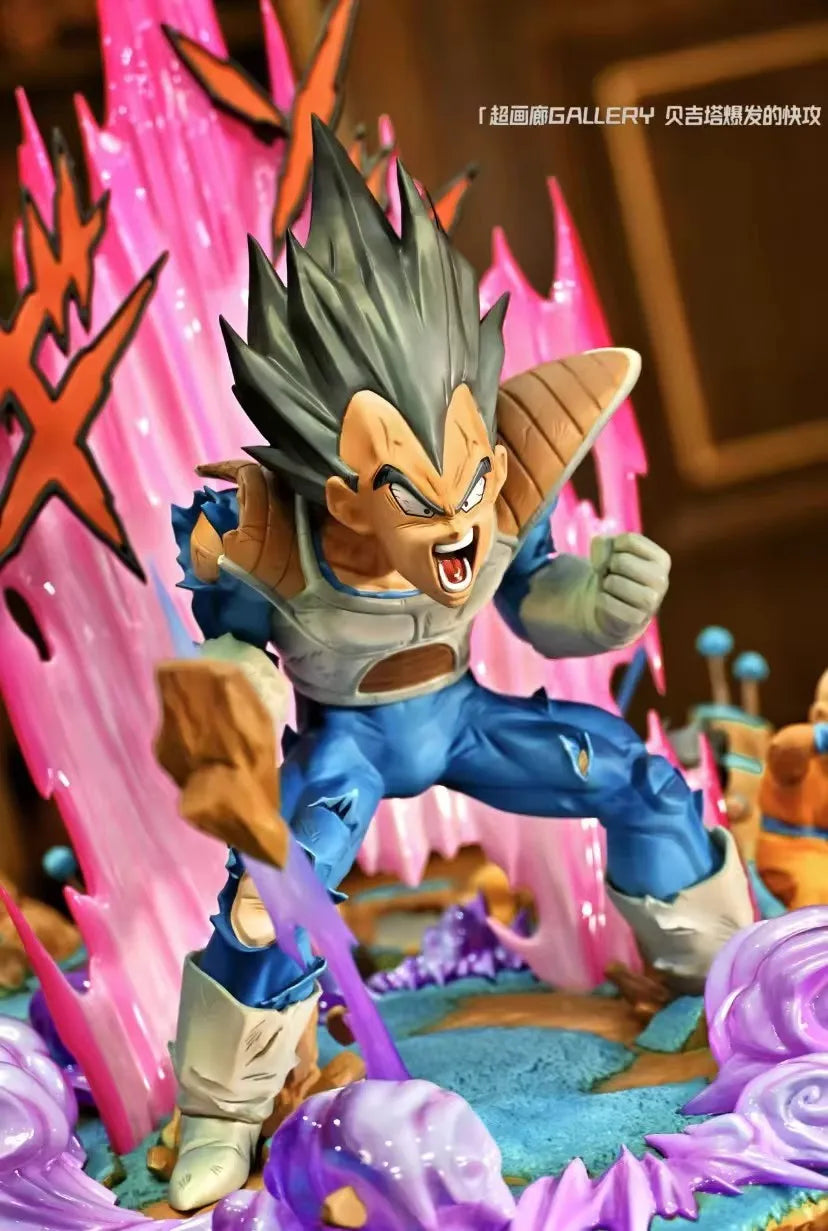 1/6 Dragon Ball Anime Figure Vegeta Fast Break Perimeter Resin Model Statue Desktop Decoration Ornaments Kids Christmas Gift Toy