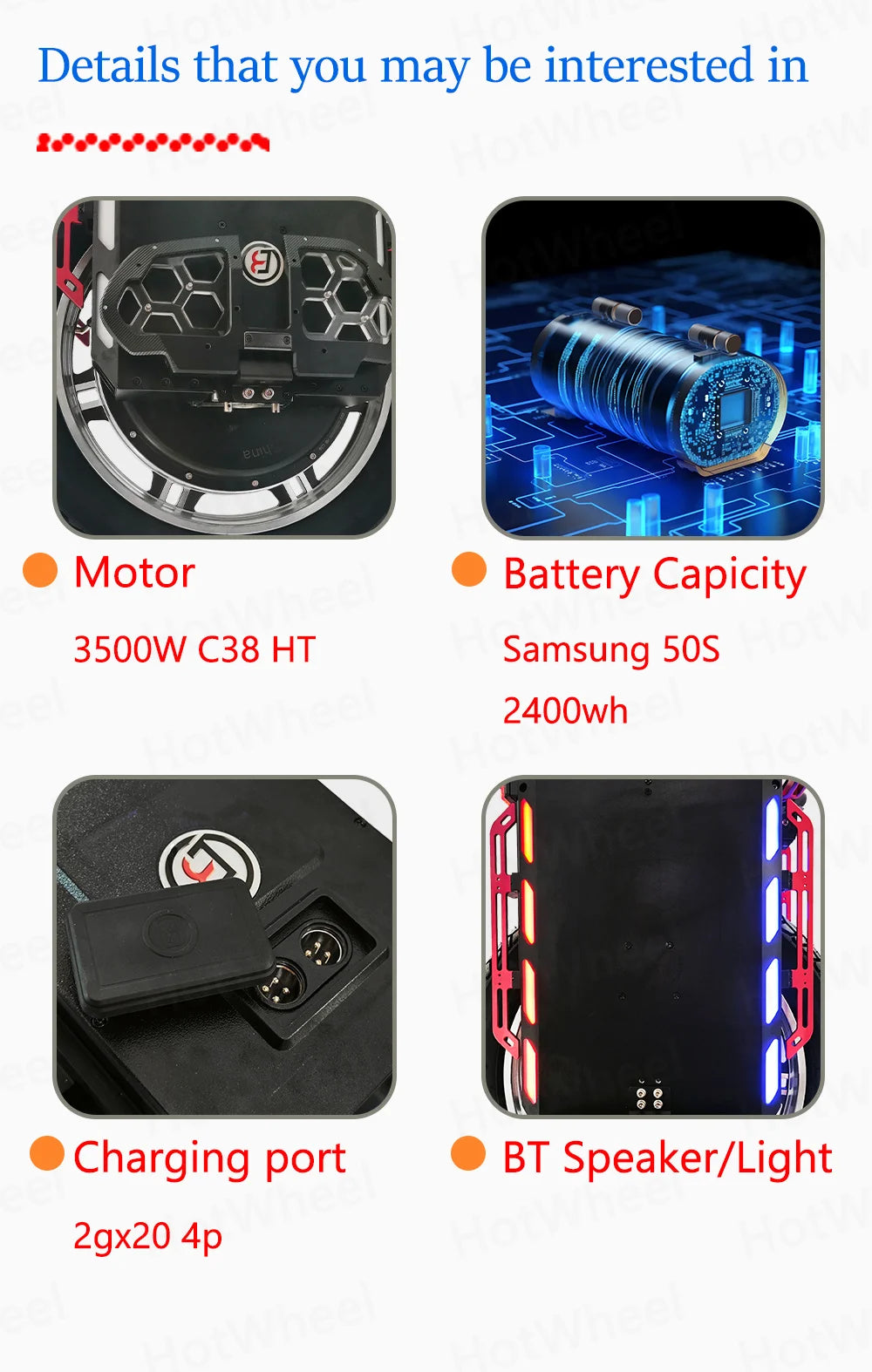 EXTREMEBULL Commander GT 3500W C38 HT Motor 20inch 134V 2400Wh 50S EUC Wheel Monowheel No-load Speed 115km/h Electric Unicycle