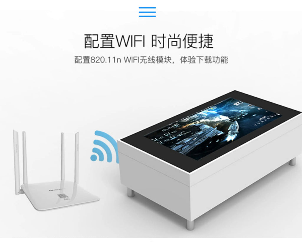 Smart touch all-in-one machine Capacitive screen Interactive desktop touch screen Multi-touch lifting all-in-one machine