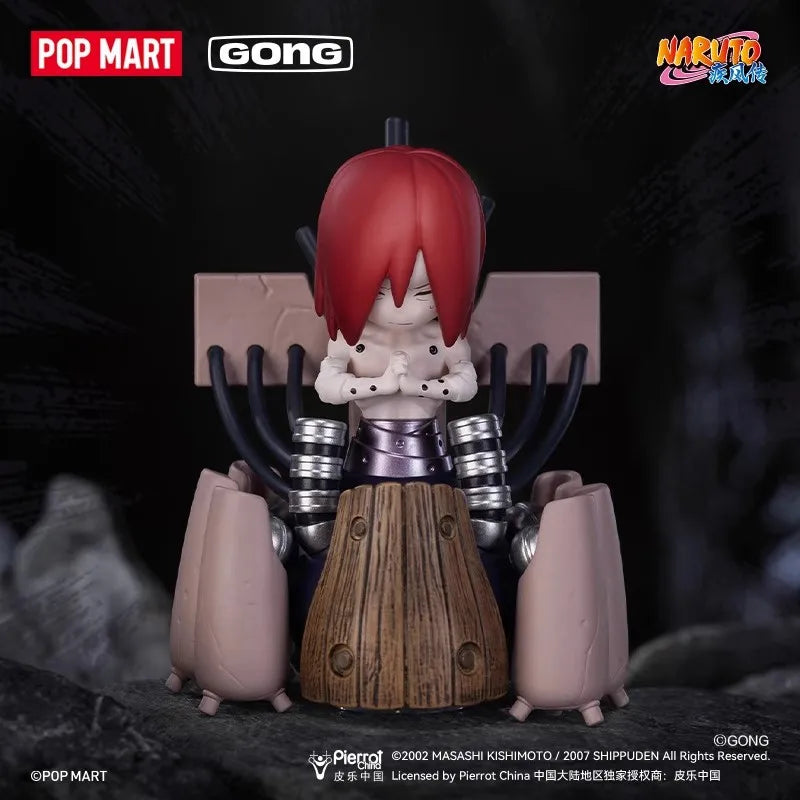 POP MART GONG Naruto Shippuden Akatsuki Arc Series Trendy Blind Random Box Toys Mystery Box Guess Action Figure Surprise Gift