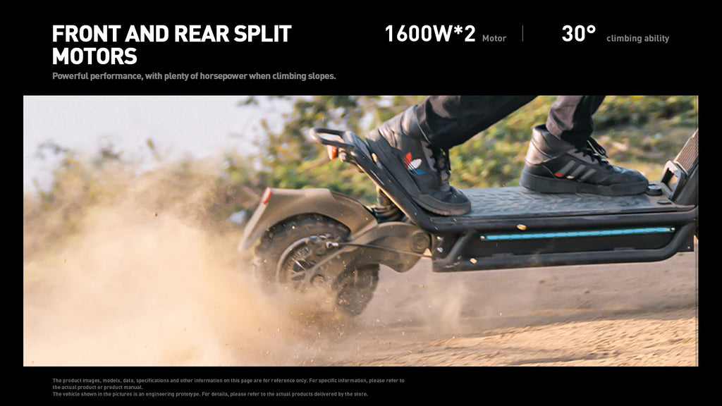 JOYOR E6-S 3200W Electric Scooter 60V 31.5Ah 50MPH 62Miles 11" Tire Dual Motor Hydraulic Foldable Adult NFC OffRoad US Warehouse