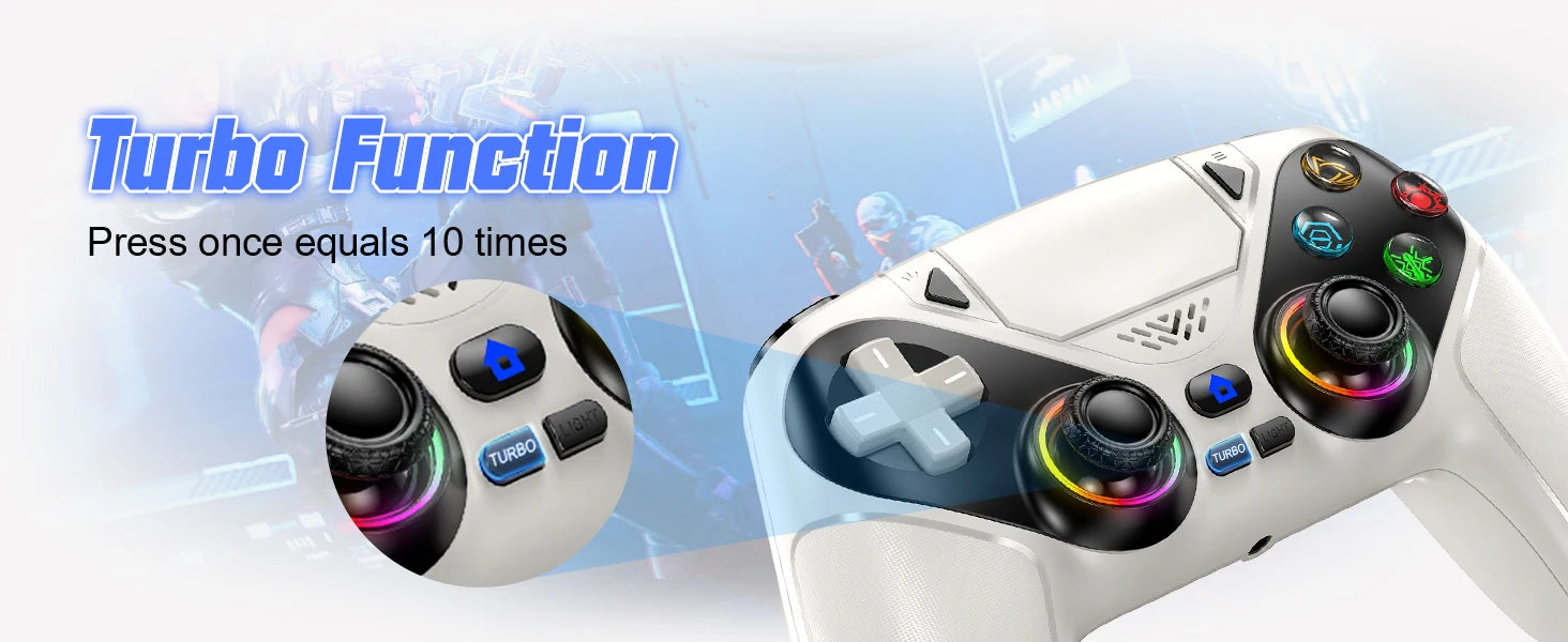 Bluetooth Gamepad For Playstation 5 Wireless Controller PS5 Console Gaming Controller  With Turbo Dual Sense Vibrate Programming