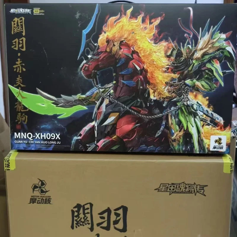 [IN-STOCK]Motor Nuclear Mecha GuanYu MNQ-XH09X Chi Yan Huo Long Ju Finished Assembly Model Anime Action Figure Robot Kits Toys
