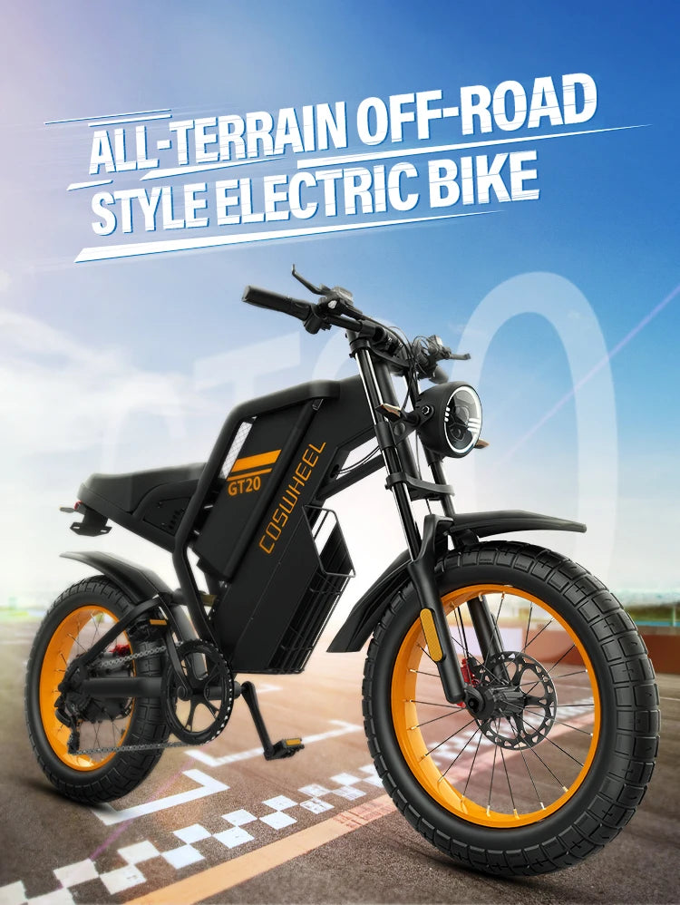Coswheel GT20 High Speed Adults Electric Dirt Road Bike Electric Mountain Bike EU US UK Stock for Women City Ebike Electric Bike