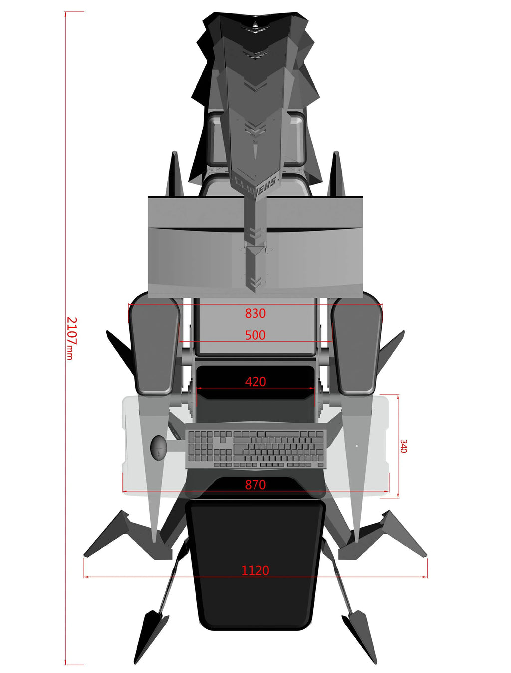 advanced payment Ergonomic Fully Recliner Office Chair Cockpit For 3 Or 5 Monitors Zero Gravity Workstation Chair Scorpion Chair