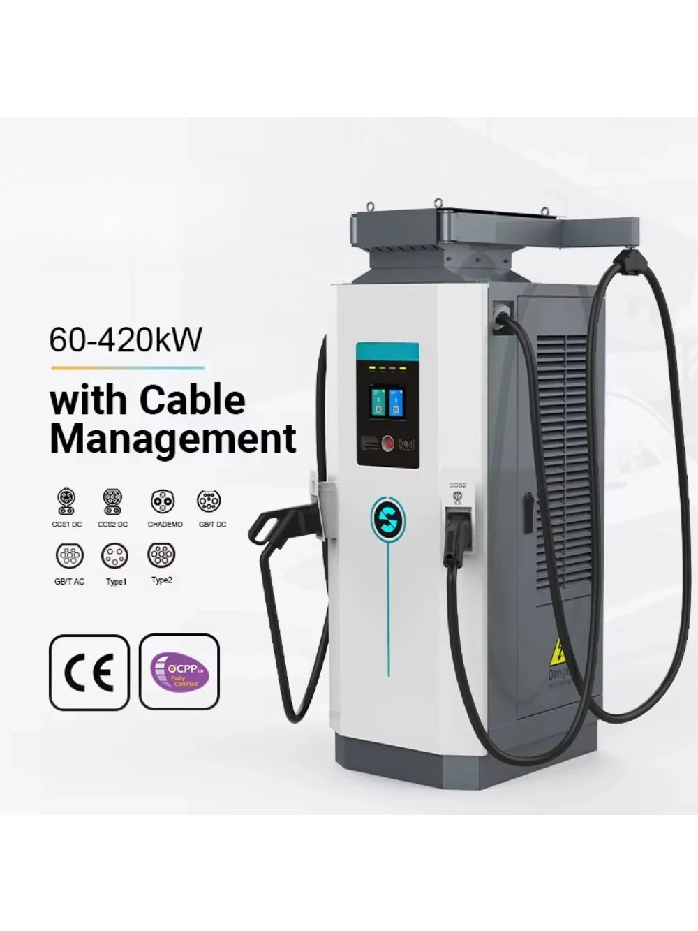 60kw 90kw 120kw 150kw 180kw 240kw Commercial CCS2 Dc Ev Charger Station Fast Charging Pile for Electric Cars