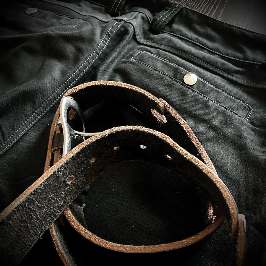 BUCO 1950s leather pants J-99 cotton jungle off-road knight pants