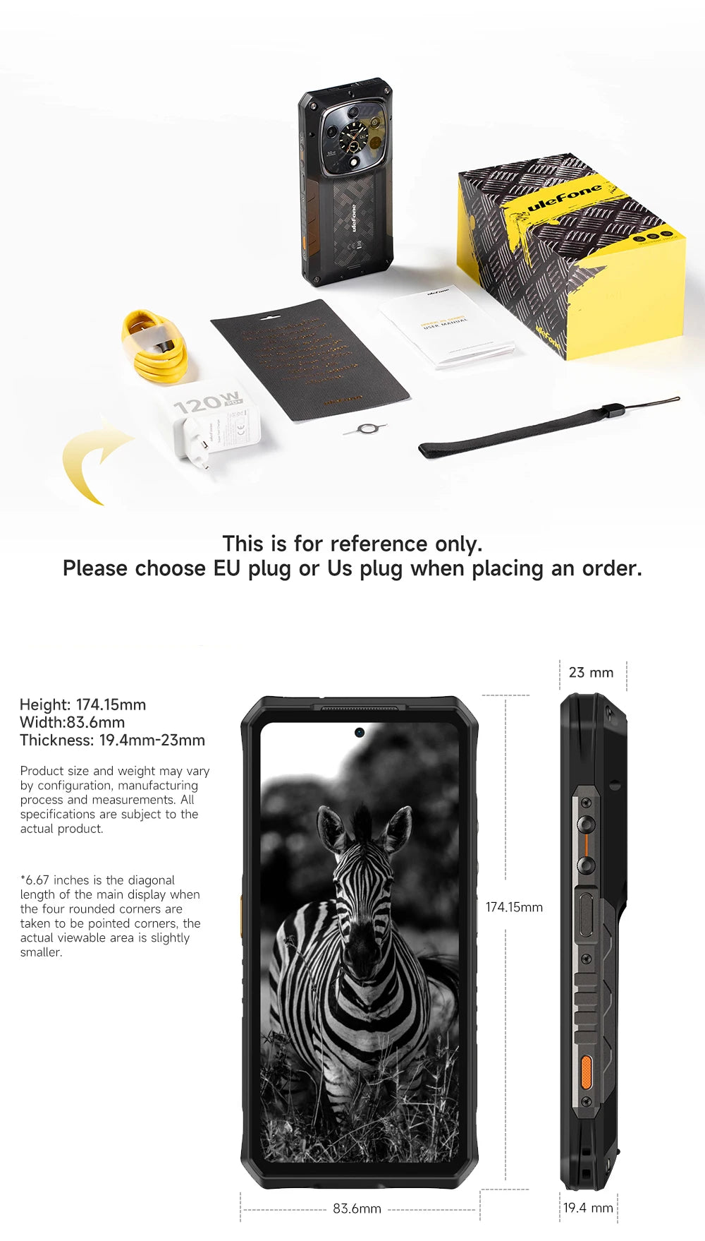 【World Premiere】Ulefone Armor 28 Ultra 5G AI Rugged Phone 1TB ROM+32GB RAM Android Smartphone AMOLED 6.67" 10600mAh Mobile phone