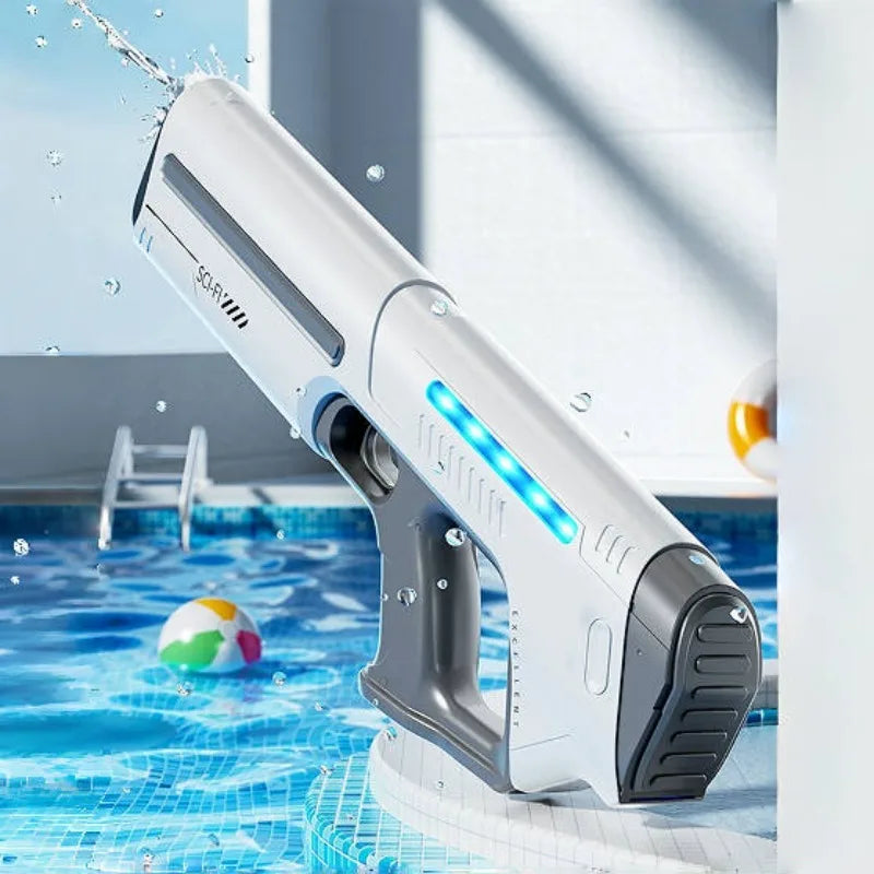 Children's Fully Automatic Water Storage Gun Large Capacity Electric Water Absorbing Toy Gun Summer Outdoor Water Toy Gift