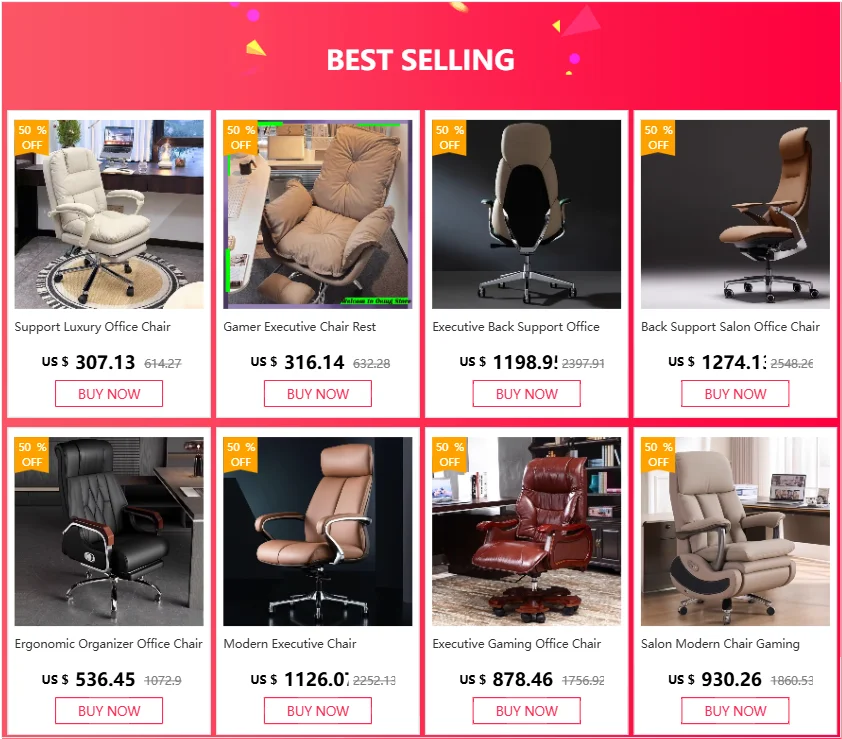 Design Cushion Office Chair Aesthetic Modern Gaming Ergonomic Office Chair Luxury Executive Chaise De Bureau Home Furniture