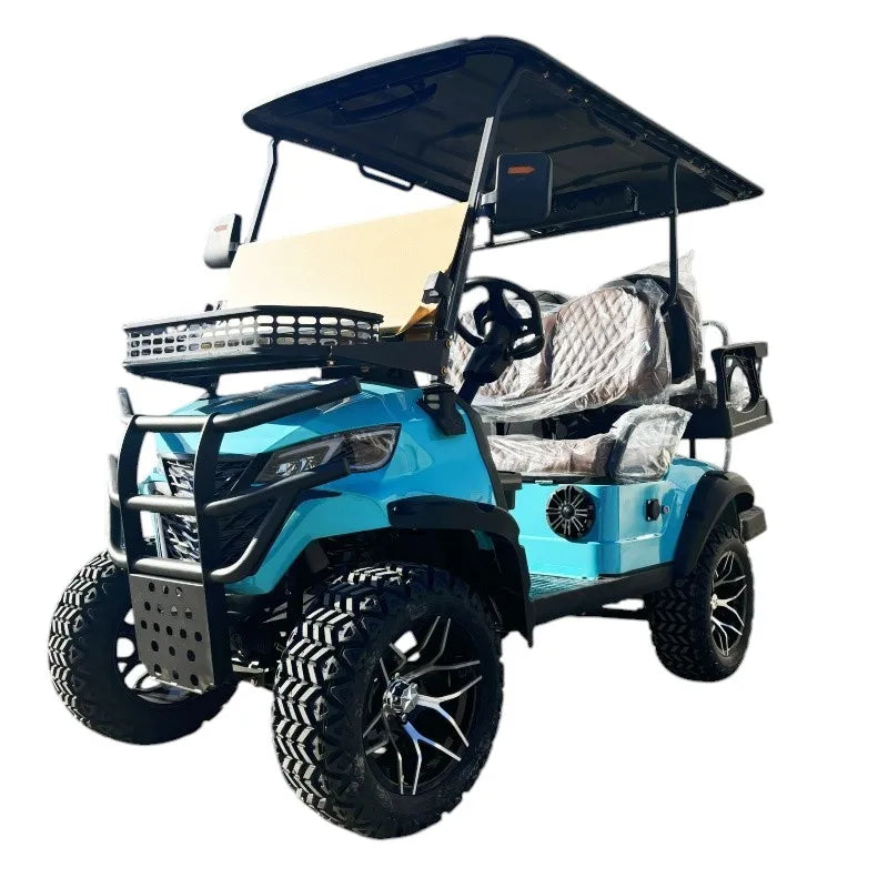 Wholesale Classic Luxury Off-road 2 4 6 8 Seat Custom Adult Street Legal 4×4 Luxury Golf Cart 60V Lithium Ion Battery 4WD