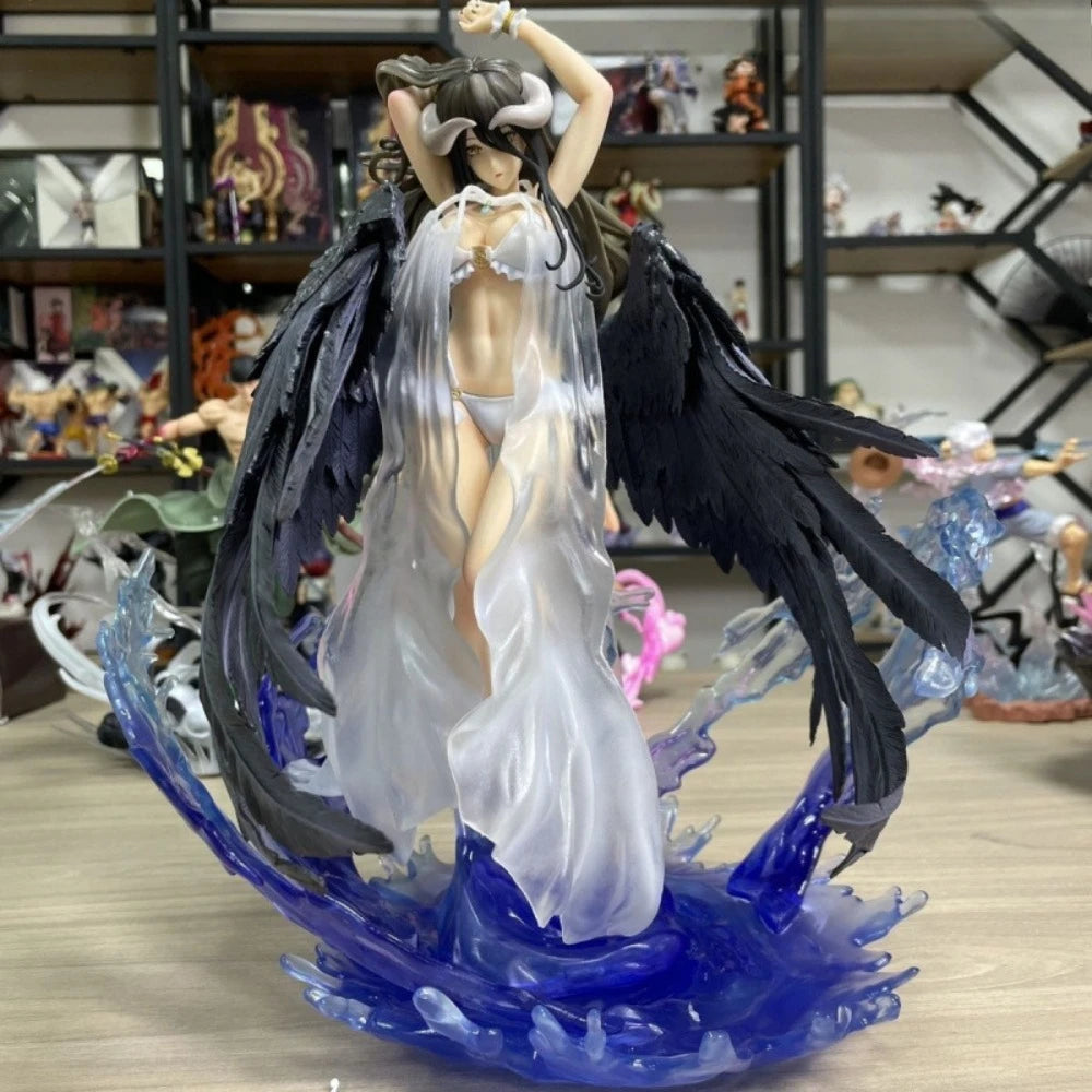 Overlord Albedo Swimsuit Anime Figure 32cm PVC Statue Summer Style Collectible Model Desktop Decoration Perfect Gift for Fans