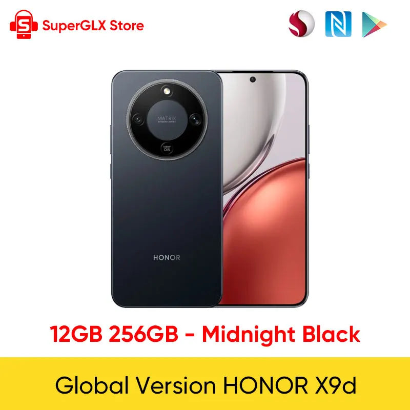 2025 New HONOR X9d 5G Global Version 6.79" 120Hz Super AMOLED Display 108MP OIS Cameras 8300mAh 3-day Battery Android15 Dual SIM