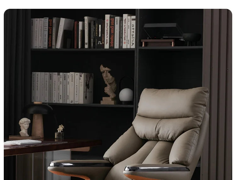 Heating Massage Office Chairs Ventilation Leather Relaxing Portable Desk Chair Recliner Nordic Comfy Silla Home Office