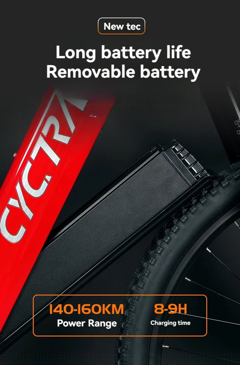 Hot Selling CYCTRAC Electric Bicycle Carbon Fiber Frame Electric Bike 29 Inch Electric Mountain Bike With Full Suspension