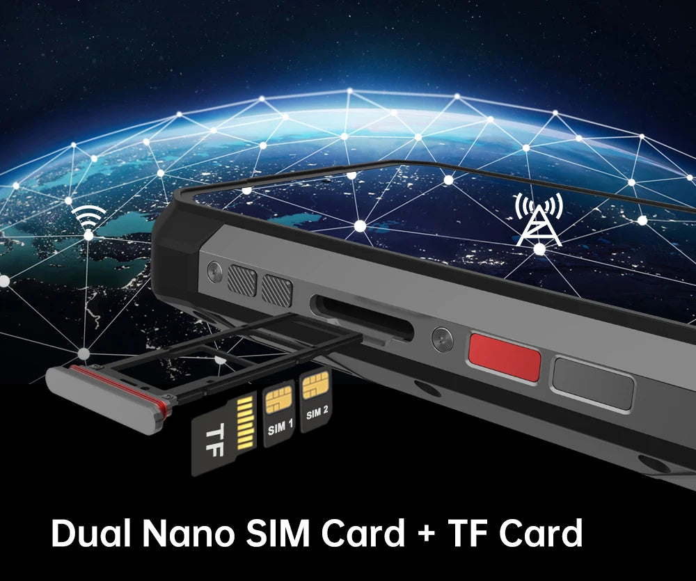 Unihertz by 8849 Tank 4 pr Smartphone 5G with 720P Projector 512GB 1TB Dimensity 8300 CPU 6.73" 3k AMOLED 11600mAh Android 14