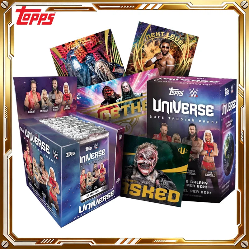 2025 Topps WWE Universe Value Card Roman Reigns Mystery Box Anime Trading Cards Game Birthday Holiday Toys Gifts for Kids