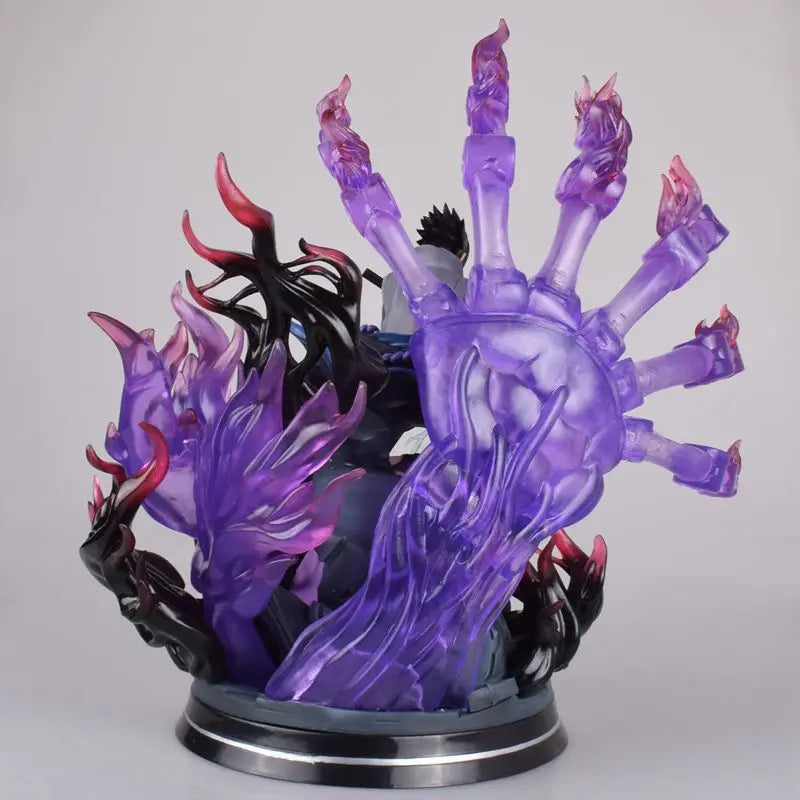 34cm New NARUTO Anime Figure Uchiha Sasuke Uzumaki Naruto PVC Model Scene Statue Desktop Ornaments Kids Birthday Gifts Toys