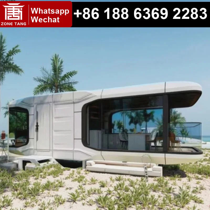 Space Capsule House Factory Prefabricated Holiday Home Low Cost Modular Residential Houses Wind Resistance Thermal Insulation