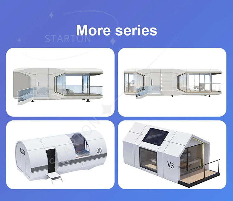 Complete Kits House Container Space Capsule Home Prefab Modular Large Hurricane Proof House Vip Room Capsule Mobile Home