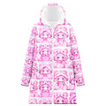 Original Design Cartoon Anime Print Stand Collar Women's Cotton Jacket Winter New Loose Down Coat Cute Thickened Coats Ladies