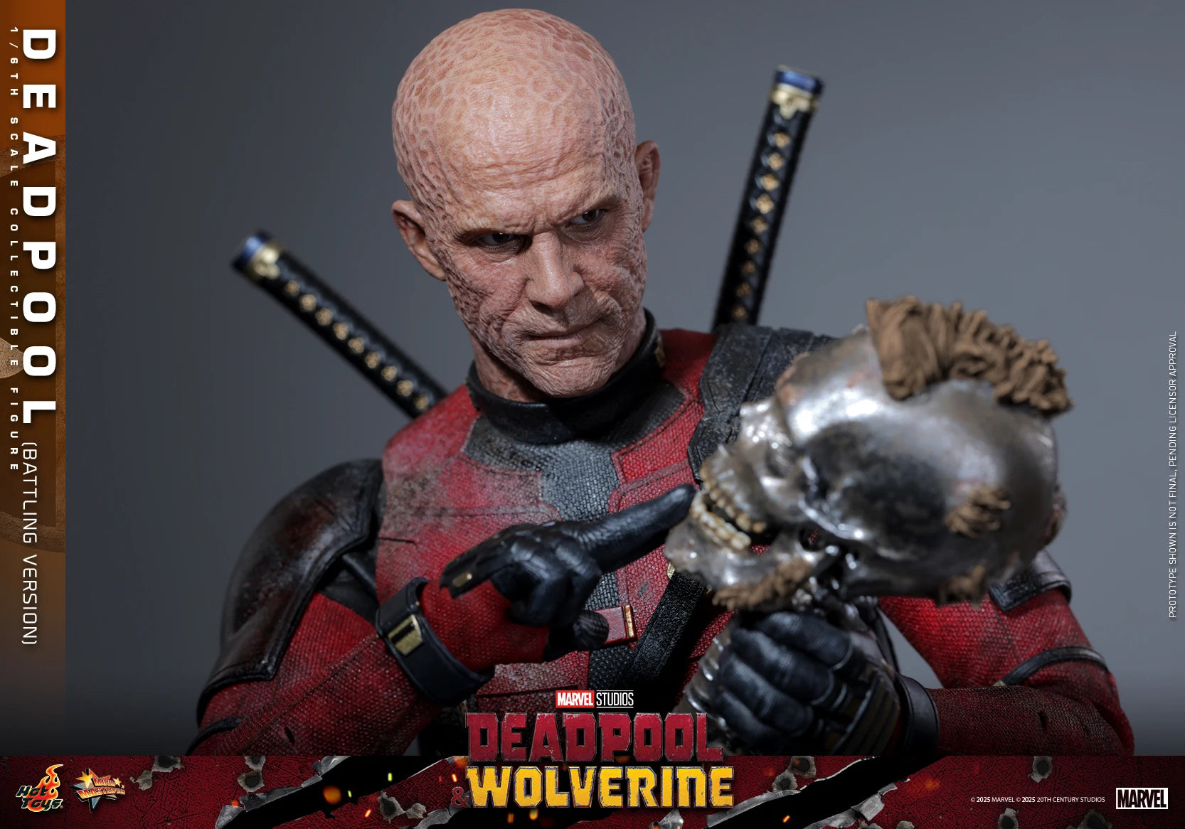 New Original Marvel Deadpool Wolverine MMS782 Battle Damage Version Action Figure Toys Gifts Collection