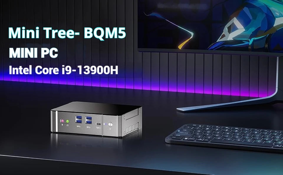 13Th Gen Mini Gaming PC Windows 11 Intel Core i9 13900H DDR5 PCIE4.0 Gamer Office Desktop Mini Computer Quad 4K Displays Wifi6